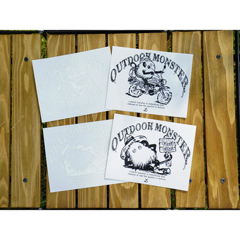 アウトドアモンスター BIGカッティング転写ステッカー