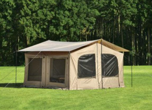 ユニフレーム REVOスクエアメッシュウォール 4X4 TAN