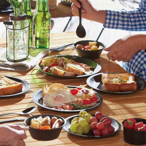 スタッキングテーブルウェアセット ブラック