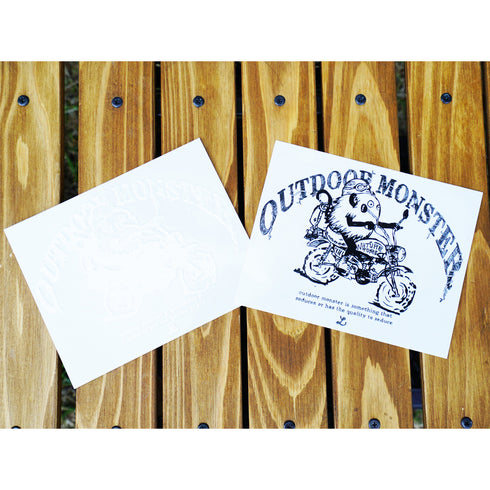 アウトドアモンスター BIGカッティング転写ステッカー