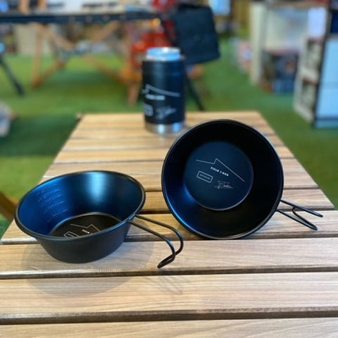 FIELD JACKオリジナルシェラカップ ブラック 両面シリコン黒塗装