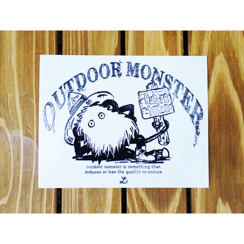アウトドアモンスター BIGカッティング転写ステッカー