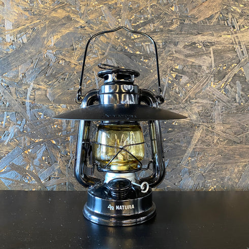 ¥2,300お得!! NATURA & STOCK ARTS オイルランタンシェード ブラック・ホヤ付きセット