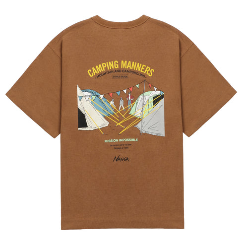 ECO HYBRID CAMPING MANNERS PEG&ROPE TEE