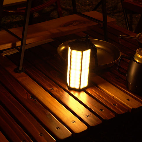 ソーラー充電対応 バッテリー機能付きLEDランタン PLAY HEX-SoLa ver.2