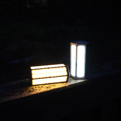 ソーラー充電対応 バッテリー機能付きLEDランタン PLAY HEX-SoLa ver.2
