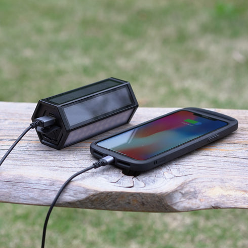 ソーラー充電対応 バッテリー機能付きLEDランタン PLAY HEX-SoLa ver.2