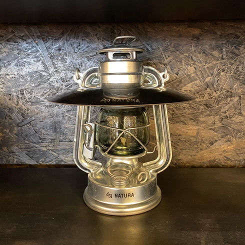 ¥2,200お得!! NATURA & STOCK ARTS オイルランタンシェード シルバー・ホヤ付きセット