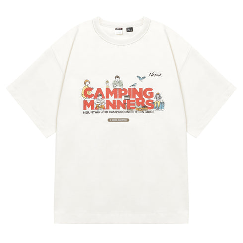 ECO HYBRID CAMPING MANNERS PEG&ROPE TEE