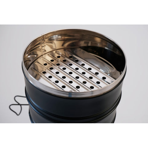 セイロ蒸し「蒸しぇら」15cm ステンレス ブラック MIL仕様