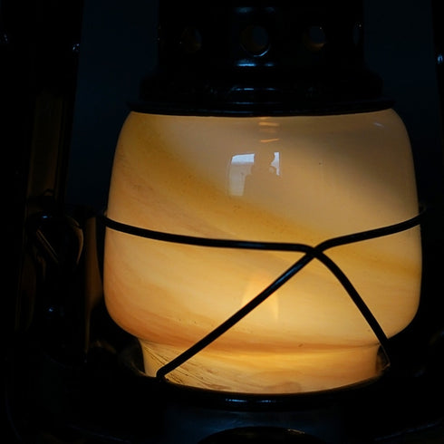 ¥2,300お得!! NATURA & STOCK ARTS オイルランタンシェード ブラック・ホヤ付きセット