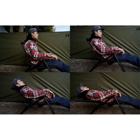 AS2OV RECLINING LOW ROVER CHAIR ローバーチェア BLACK